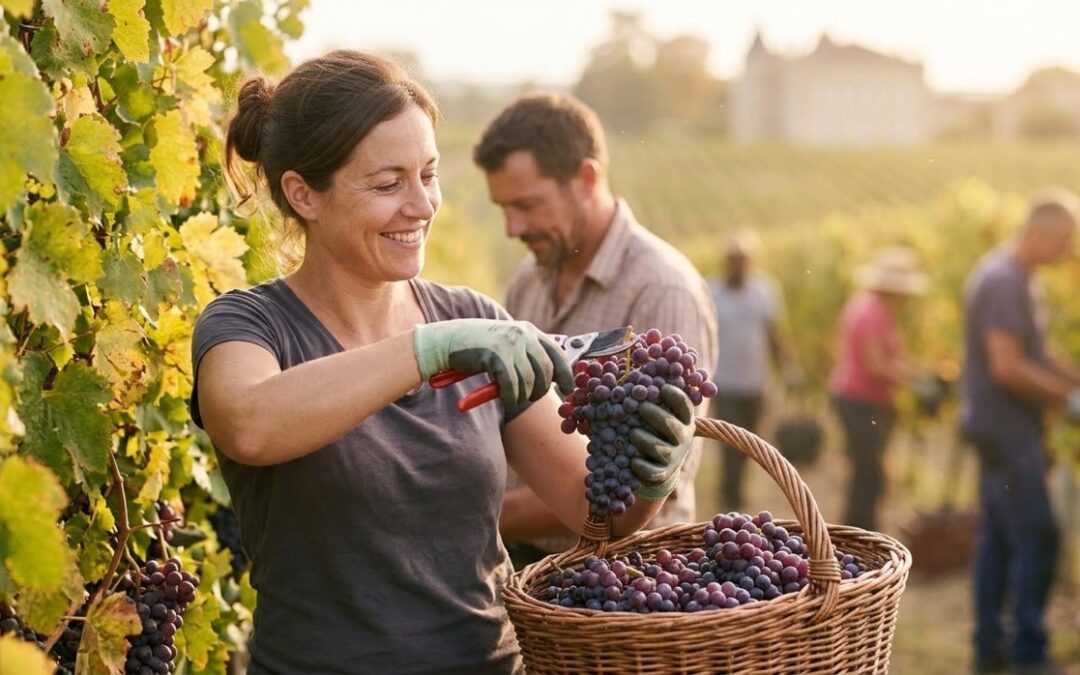Harvest in Bordeaux